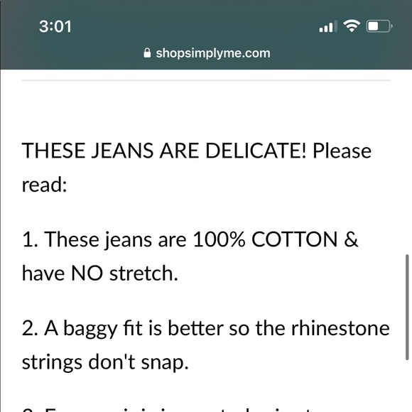 Boutique Distressed Rhinestone Jeans - Picture 3 of 6